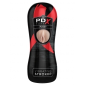 Мастурбатор-вагина Vibrating Pussy Stroker с вибрацией - Pipedream - в Белгороде купить с доставкой