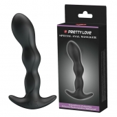 Черный анальный стимулятор простаты с вибрацией Special Anal Massager - 14,5 см. - Baile - в Белгороде купить с доставкой