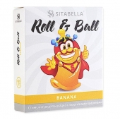 Стимулирующий презерватив-насадка Roll   Ball Banana - Sitabella - купить с доставкой в Белгороде