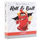 Стимулирующий презерватив-насадка Roll   Ball Cherry - Sitabella - купить с доставкой в Белгороде