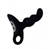 Черный силиконовый анальный вибромассажер-ёлочка Erokey - Erokay - в Белгороде купить с доставкой