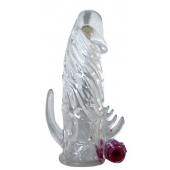 Закрытая прозрачная вибронасадка на пенис Crystal Sleeve Vibe - Erowoman-Eroman - в Белгороде купить с доставкой