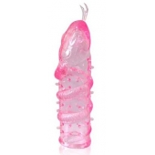 Закрытая рельефная насадка Crystal sleeve snakes в виде змеи с усиками - 14 см. - Erowoman-Eroman - в Белгороде купить с доставкой