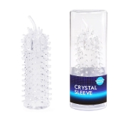 Закрытая рельефная насадка Crystal sleeve с усиками - 12 см. - Erowoman-Eroman - в Белгороде купить с доставкой