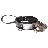 Стильный ошейник с металлическим блеском и поводком - Sitabella - купить с доставкой в Белгороде