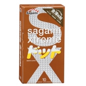 Презервативы Sagami Xtreme FEEL UP с точечной текстурой и линиями прилегания - 10 шт. - Sagami - купить с доставкой в Белгороде