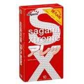 Утолщенные презервативы Sagami Xtreme Feel Long с точками - 10 шт. - Sagami - купить с доставкой в Белгороде