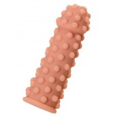 Телесная реалистичная насадка KOKOS Extreme Sleeve 02 с дополнительной стимуляцией - 12,7 см. - KOKOS - в Белгороде купить с доставкой