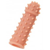 Телесная реалистичная насадка KOKOS Extreme Sleeve 03 с дополнительной стимуляцией - 12,7 см. - KOKOS - в Белгороде купить с доставкой