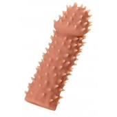 Телесная реалистичная насадка KOKOS Extreme Sleeve 07 с дополнительной стимуляцией - 12,7 см. - KOKOS - в Белгороде купить с доставкой