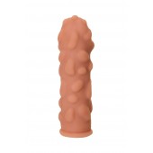 Телесная реалистичная насадка KOKOS Extreme Sleeve 11 с дополнительной стимуляцией - 12,7 см. - KOKOS - в Белгороде купить с доставкой