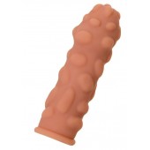 Телесная реалистичная насадка KOKOS Extreme Sleeve 11 с дополнительной стимуляцией - 12,7 см. - KOKOS - в Белгороде купить с доставкой