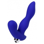 Синий силиконовый вибростимулятор простаты Stroman - 14,5 см. - ToyFa - в Белгороде купить с доставкой