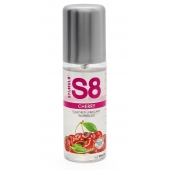 Смазка на водной основе S8 Flavored Lube со вкусом вишни - 125 мл. - Stimul8 - купить с доставкой в Белгороде