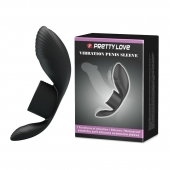 Черное кольцо на пенис с вибрацией Vibration Penis Sleeve - Baile - в Белгороде купить с доставкой
