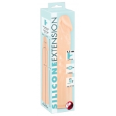 Телесная насадка-удлинитель Silicone Extension - 19 см. - Orion - в Белгороде купить с доставкой