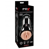 Телесный вибромастурбатор-вагина Cock Compressor Vibrating Stroker - Pipedream - в Белгороде купить с доставкой