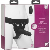 Черный полый вибрострапон Body Extensions BE Aroused - 17,78 см. - Doc Johnson - купить с доставкой в Белгороде