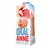 Телесный мастурбатор-ротик с язычком Oral Anne - Blush Novelties - в Белгороде купить с доставкой