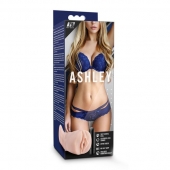 Телесный мастурбатор-вагина с вибропулей Ashley - Blush Novelties - в Белгороде купить с доставкой