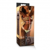 Коричневый мастурбатор-ротик Heather - Blush Novelties - в Белгороде купить с доставкой