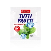 Пробник гель-смазки Tutti-frutti со вкусом мяты - 4 гр. - Биоритм - купить с доставкой в Белгороде