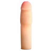 Телесная насадка-удлинитель на пенис PERFORMANCE 1.5INCH COCK XTENDER - 16 см. - Blush Novelties - в Белгороде купить с доставкой