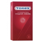 Презервативы Torex  Сладкая любовь  с ароматом клубники - 12 шт. - Torex - купить с доставкой в Белгороде