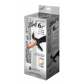 Пояс-трусики с насадкой Glamour - 17 см. - LOVETOY (А-Полимер) - купить с доставкой в Белгороде