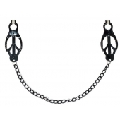 Зажимы на соски Darkside с цепочкой - Lola Games - купить с доставкой в Белгороде