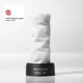 Белый 3D мастурбатор POLYGON - Tenga - в Белгороде купить с доставкой