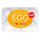 Набор из 6 мастурбаторов Tenga EGG Easy Beat с различным рельефом - Tenga - в Белгороде купить с доставкой