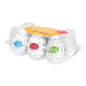 Набор из 6 мастурбаторов Tenga EGG Easy Beat с различным рельефом - Tenga - в Белгороде купить с доставкой