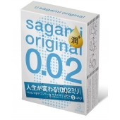 Ультратонкие презервативы Sagami Original 0.02 Extra Lub с увеличенным количеством смазки - 3 шт. - Sagami - купить с доставкой в Белгороде