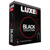 Черные презервативы LUXE Royal Black Collection - 3 шт. - Luxe - купить с доставкой в Белгороде