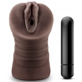 Коричневый мастурбатор-вагина Hot Chocolate Brianna - Blush Novelties - в Белгороде купить с доставкой