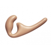 Бежевый безремневой страпон Seduction - 20,5 см. - Lola Games - купить с доставкой в Белгороде