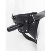 Черный пояс для насадок CLASS STRAP Restyling - LOVETOY (А-Полимер) - купить с доставкой в Белгороде