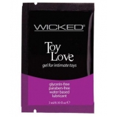 Лубрикант на водной основе для использования с игрушками WICKED Toy Love - 3 мл. - Wicked - купить с доставкой в Белгороде