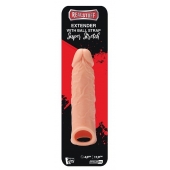 Телесная насадка EXTENDER WITH BALL STRAP 6.5 - 17 см. - Dream Toys - в Белгороде купить с доставкой