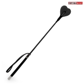 Черный стек с наконечником-сердечком - 54 см. - Notabu - купить с доставкой в Белгороде