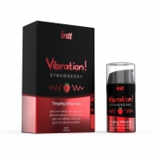 Жидкий интимный гель с эффектом вибрации Vibration! Strawberry - 15 мл. - INTT - купить с доставкой в Белгороде