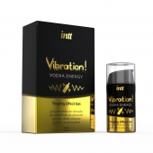 Жидкий интимный гель с эффектом вибрации Vibration! Vodka Energy - 15 мл. - INTT - купить с доставкой в Белгороде