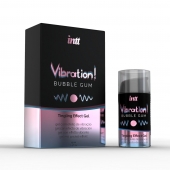 Жидкий интимный гель с эффектом вибрации Vibration! Bubble Gum - 15 мл. - INTT - купить с доставкой в Белгороде