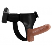 Страпон на трусиках с вибрацией Ultra Passionate Harness - 16 см. - Baile - купить с доставкой в Белгороде