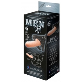 Телесный пустотелый харнесс MEN Style - 17,5 см. - LOVETOY (А-Полимер) - купить с доставкой в Белгороде