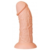 Телесный фаллоимитатор-гигант 9.5 Realistic Curved Dildo - 24 см. - Lovetoy