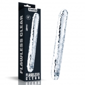 Прозрачный двусторонний фаллоимитатор Flawless Clear Double Dildo - 30 см. - Lovetoy