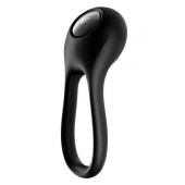 Черное эрекционное виброкольцо Majestic Duo - Satisfyer - в Белгороде купить с доставкой