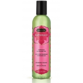 Массажное масло Naturals Strawberry Dreams с ароматом клубники - 236 мл. - Kama Sutra - купить с доставкой в Белгороде